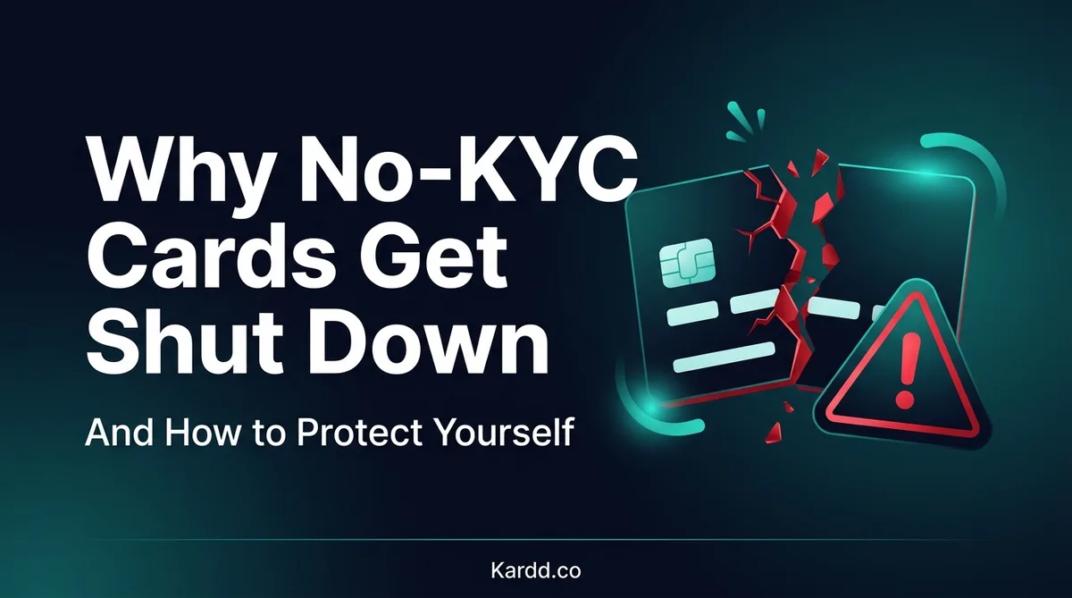 Why No-KYC Crypto Cards Keep Getting Shut Down