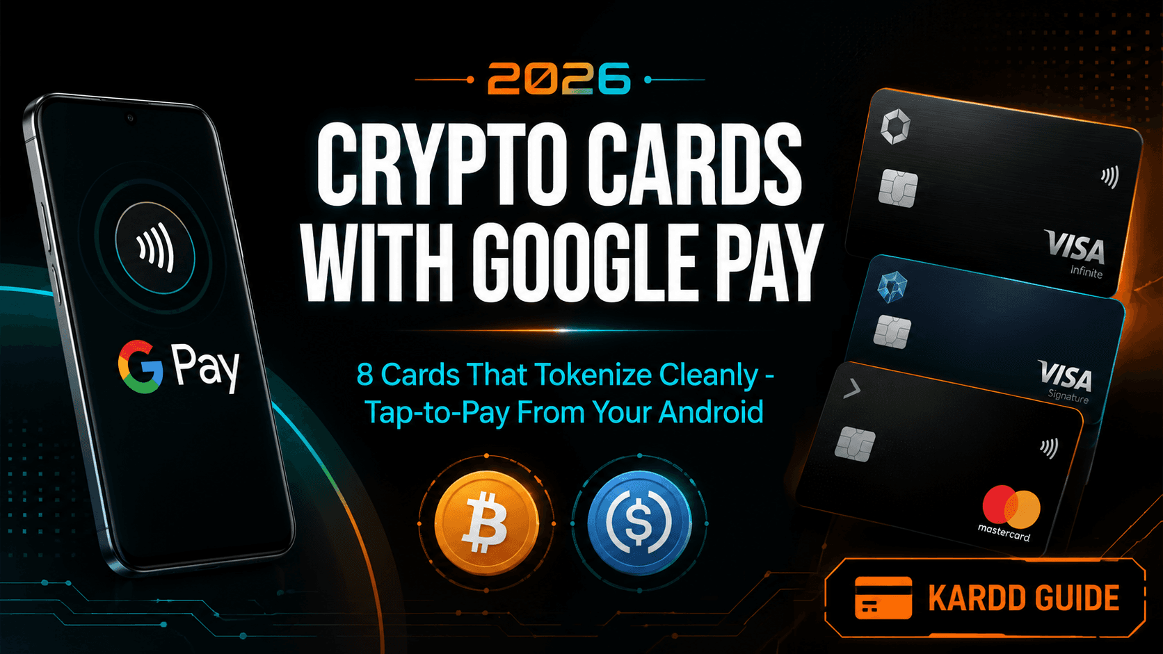 Crypto Cards With Google Pay 2026: 8 Cards That Tokenize Cleanly